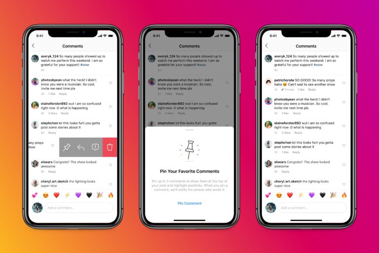 Instagram Releases: Pinned Comments