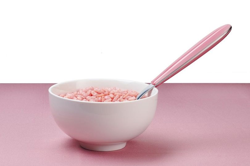 Kellogg's launches new Strawberry & White Choc Coco Pops that turns milk pink in the UK. 2 Kellogg's launches new Strawberry & White Choc Coco Pops that turns milk pink in the UK.