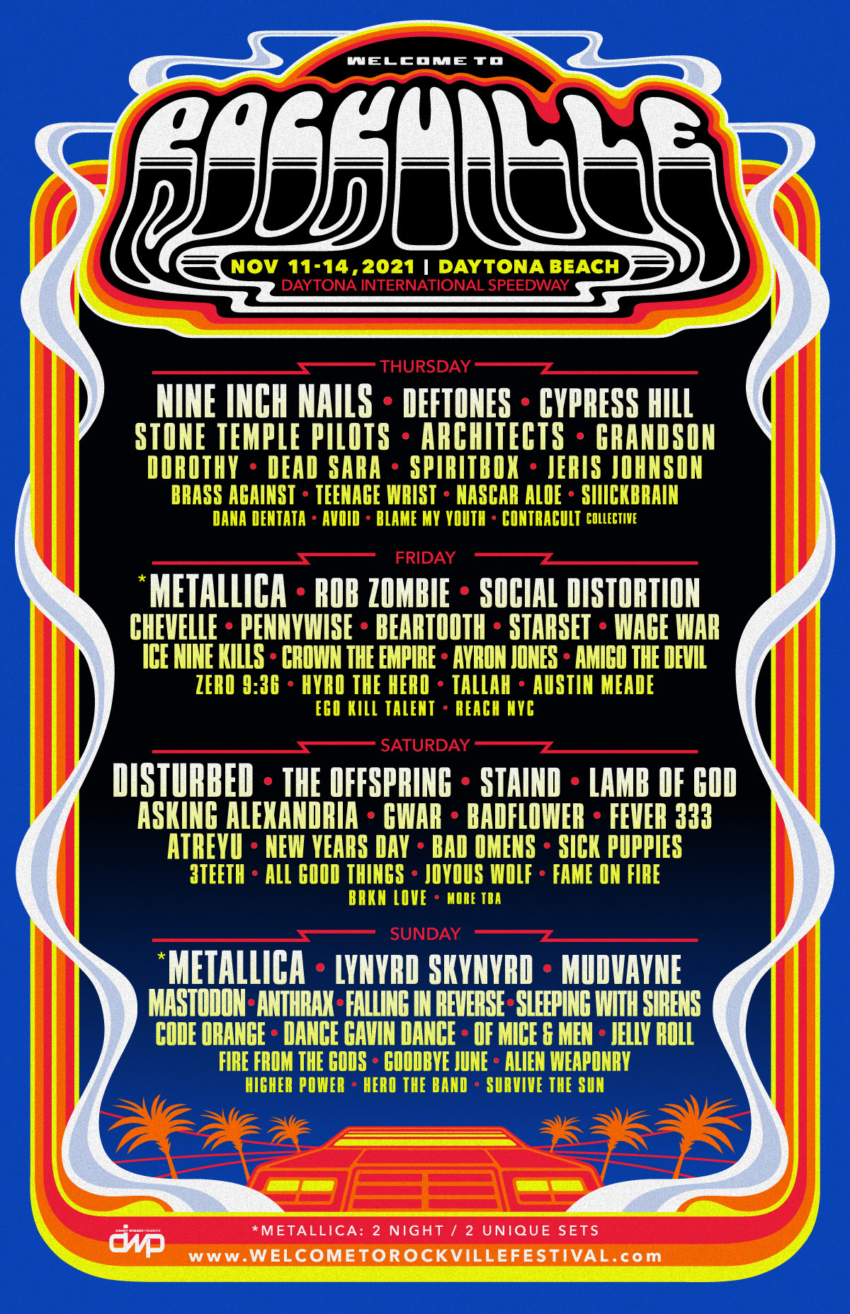 Welcome To Rockville Lineup - Daytona 2021 1 Welcome To Rockville Lineup - Daytona 2021