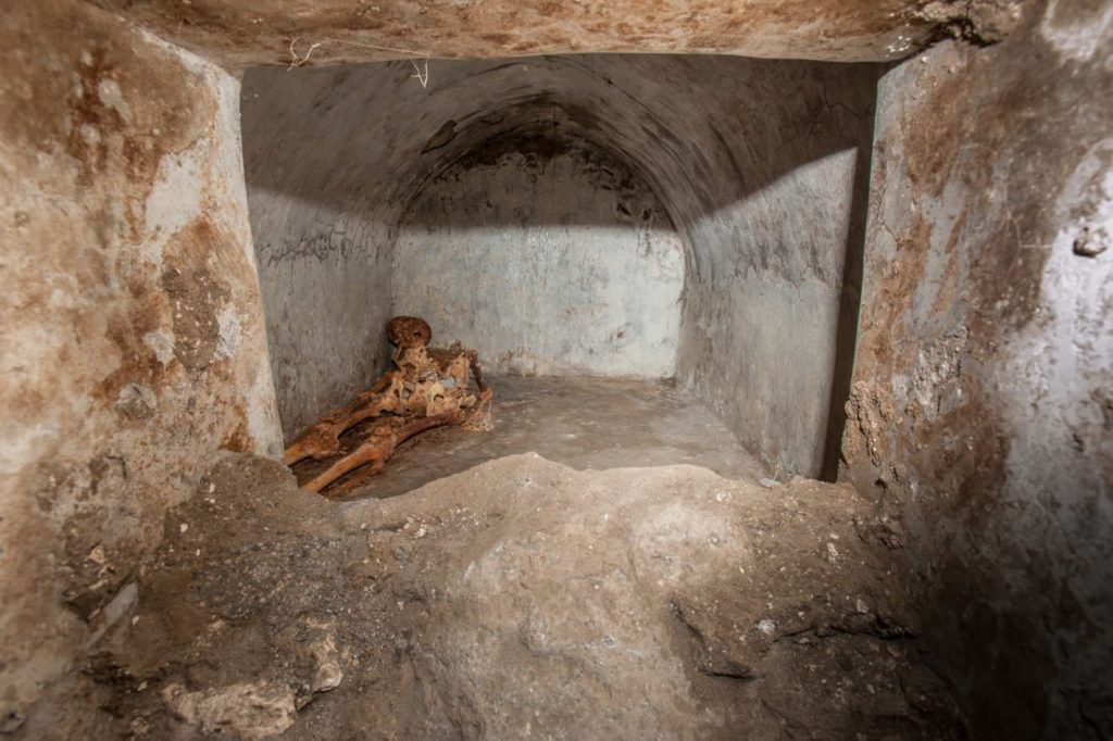 Mummified human remains discovered at Pompeii