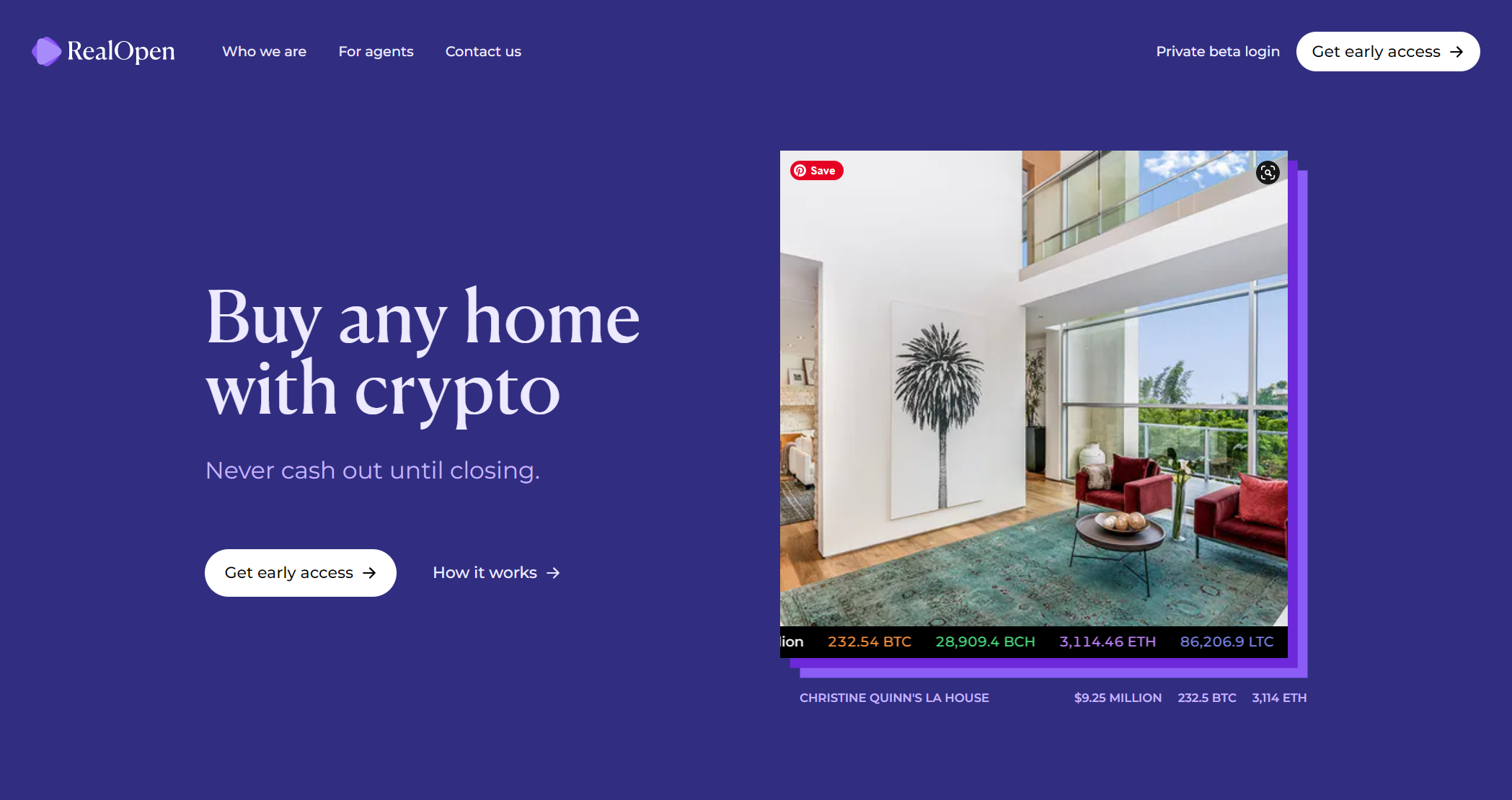 RealOpen allows anyone anywhere to purchase or sell a home via crypto.