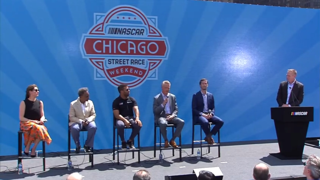 Nascar racing in the streets of Chicago