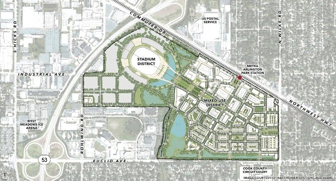 The Bears Arlington Heights Stadium Campus