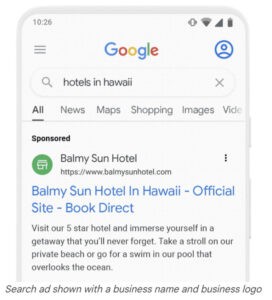 Business Names In Google Search Ads