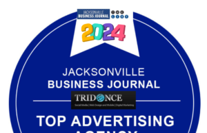 Tridence in Jacksonville Ranked Top Advertising and Marketing Agency – 2024