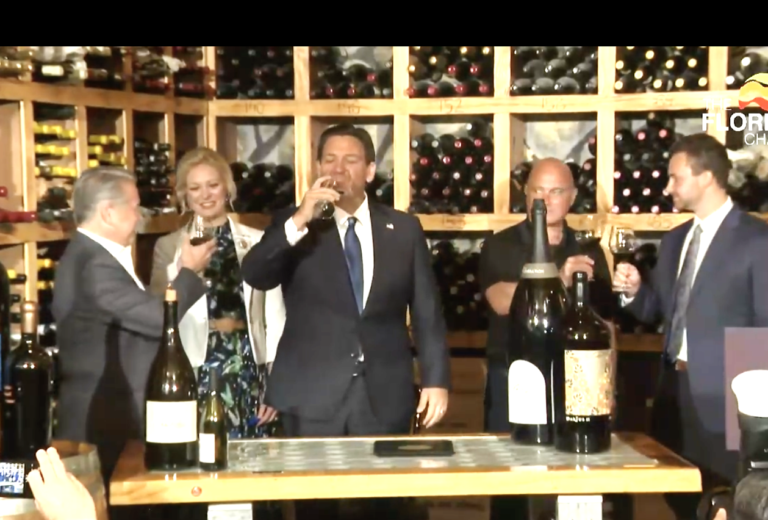 DeSantis signs bill increasing size of wine bottles