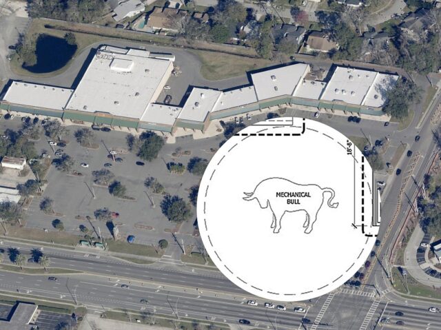 Kicker’s country venue with a mechanical bull and boot-shaped bar.