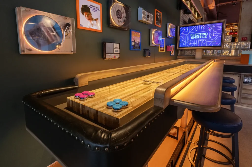 Electric Shuffle Ignites River North: Chicago’s Hottest Tech-Infused Shuffleboard Bar Experience