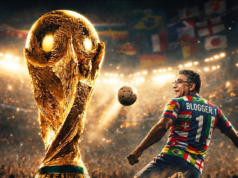 2026 FIFA World Cup Final: A Pre-Event Look at a Global Spectacle Illustration of the 2026 FIFA World Cup trophy and a footballer in a stadium.