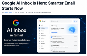 Google AI Inbox in Gmail: What Businesses Need to Know