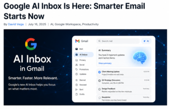 Google AI Inbox in Gmail: What Businesses Need to Know News