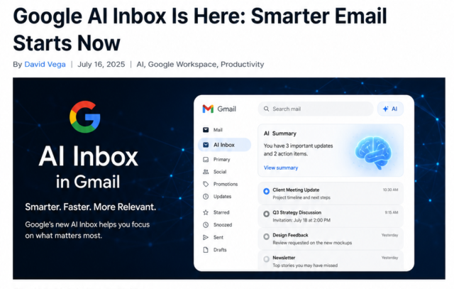 Google AI Inbox in Gmail: What Businesses Need to Know