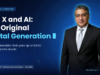 Gen X and AI: How the Original Digital Generation Is Turning Artificial Intelligence Into Results David Vega, CEO of Tridence, in front of the title Gen X and AI: The Original Digital Generation.