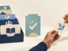 AI for Nonprofits: Build a Trusted Resource Hub Before You Build a Chatbot Organized resource cards beside a teal checkmark card, with two hands passing a card with a leaf symbol.