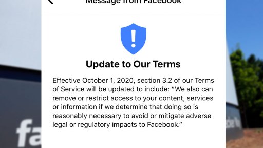 7747Facebook changes terms of service – censorship